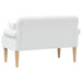 Loungebank met knopencomfort Wit 120 x 65 x 79 cm Stof