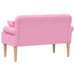 Loungebank met knopencomfort Roze 120 x 65 x 79 cm Stof