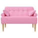 Loungebank met knopencomfort Roze 120 x 65 x 79 cm Stof