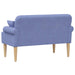 Loungebank met knopencomfort Jeans Blauw 120 x 65 x 79 cm Stof