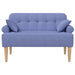 Loungebank met knopencomfort Jeans Blauw 120 x 65 x 79 cm Stof