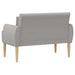 Loungebank met knopencomfort Lichtgrijs 117 x 67 x 77 cm Bouclé