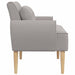 Loungebank met knopencomfort Lichtgrijs 117 x 67 x 77 cm Bouclé