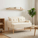 Loungebank met knopencomfort Crèmekleurig 117 x 67 x 77 cm