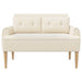 Loungebank met knopencomfort Crèmekleurig 117 x 67 x 77 cm