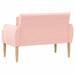 Loungebank met knopencomfort Roze 117 x 67 x 77 cm Bouclé