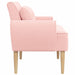 Loungebank met knopencomfort Roze 117 x 67 x 77 cm Bouclé