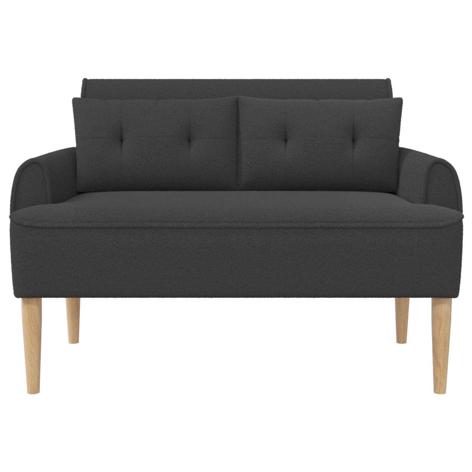 Loungebank met knopencomfort Donkergrijs 117 x 67 x 77 cm