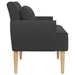 Loungebank met knopencomfort Donkergrijs 117 x 67 x 77 cm