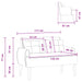 Loungebank met knopencomfort Donkergrijs 117 x 67 x 77 cm