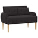 Loungebank met knopencomfort Zwart 117 x 67 x 77 cm Bouclé