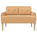 Loungebank met knopencomfort Beige 117 x 67 x 77 cm Bouclé