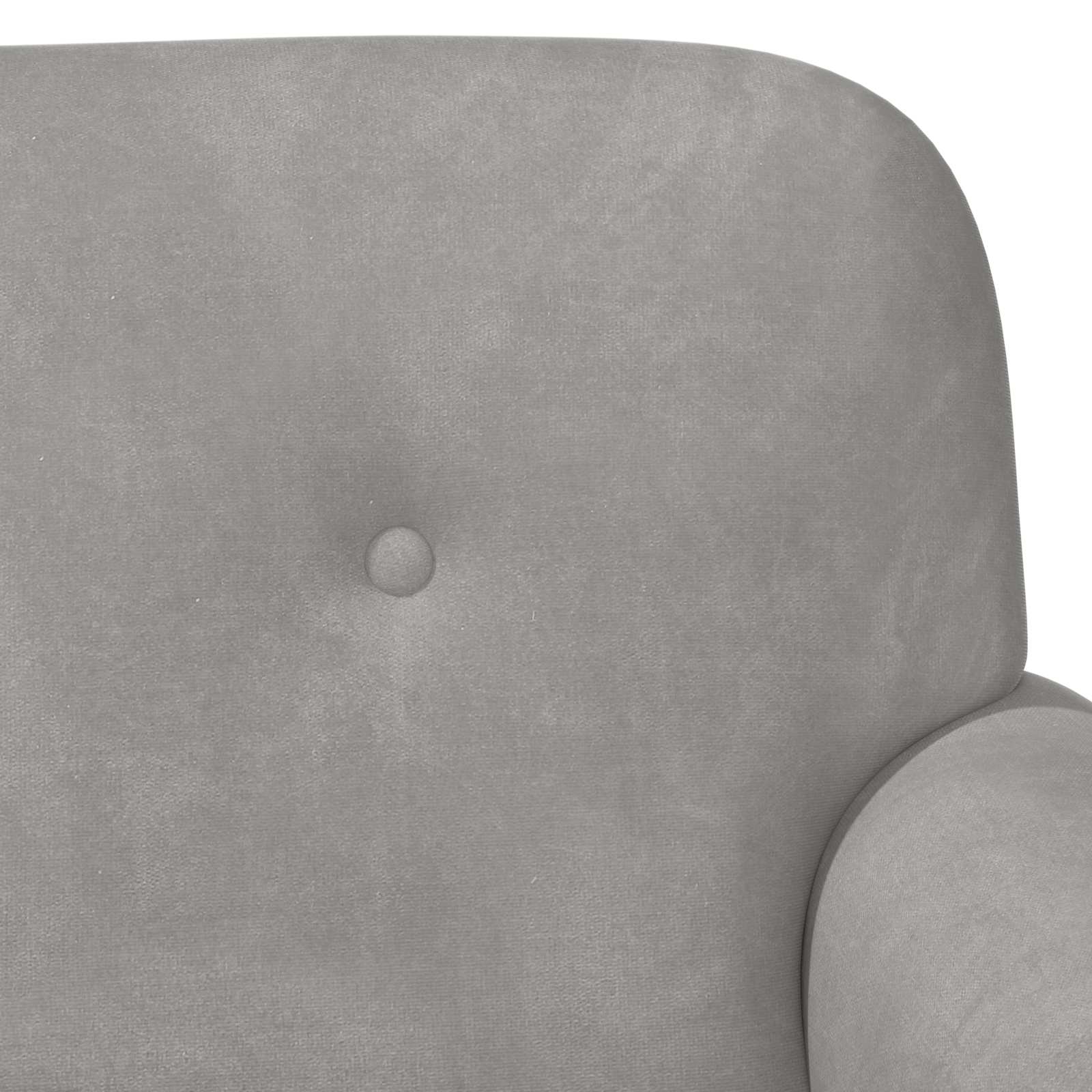 Loungebank met knopencomfort Lichtgrijs 120 x 66 x 78 cm