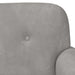 Loungebank met knopencomfort Lichtgrijs 120 x 66 x 78 cm