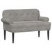 Loungebank met knopencomfort Lichtgrijs 120 x 66 x 78 cm