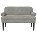 Loungebank met knopencomfort Lichtgrijs 120 x 66 x 78 cm