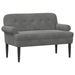 Loungebank met knopencomfort Donkergrijs 120 x 66 x 78 cm