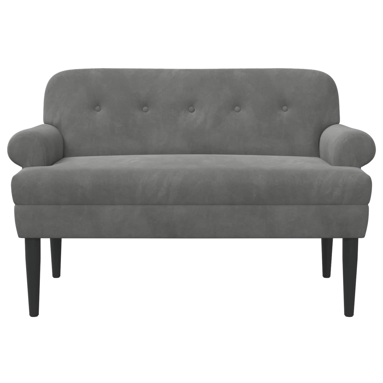 Loungebank met knopencomfort Donkergrijs 120 x 66 x 78 cm
