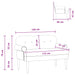 Loungebank met knopencomfort Donkergrijs 120 x 66 x 78 cm