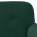 Loungebank met knopencomfort Donkergroen 120 x 66 x 78 cm