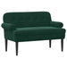 Loungebank met knopencomfort Donkergroen 120 x 66 x 78 cm