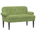 Loungebank met knopencomfort Lichtgroen 120 x 66 x 78 cm