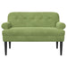 Loungebank met knopencomfort Lichtgroen 120 x 66 x 78 cm