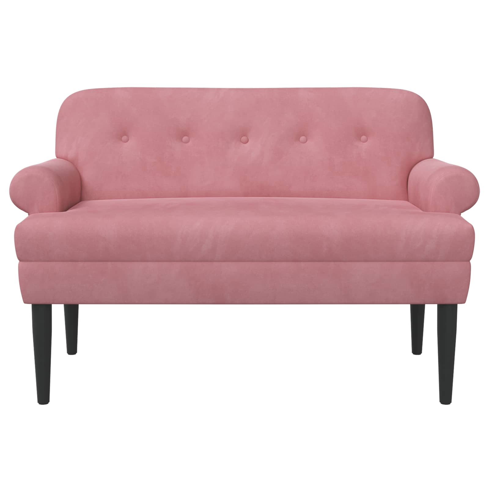 Loungebank met knopencomfort Roze 120 x 66 x 78 cm fluweel