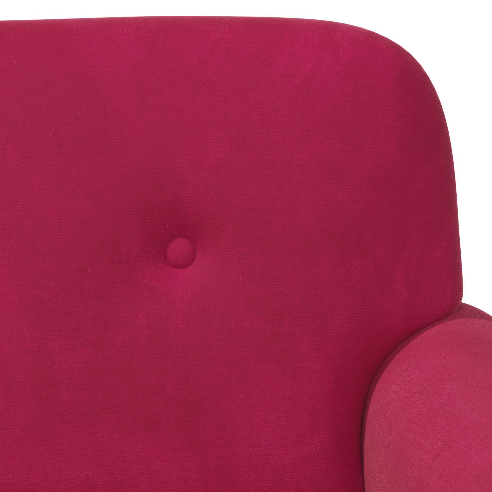 Loungebank met knopencomfort Wijnrood 120 x 66 x 78 cm fluweel