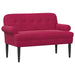 Loungebank met knopencomfort Wijnrood 120 x 66 x 78 cm fluweel