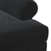 Loungebank met knopencomfort Zwart 120 x 66 x 78 cm fluweel