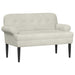 Loungebank met knopencomfort Crèmekleurig 120 x 66 x 78 cm
