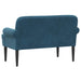 Loungebank met knopencomfort Blauw 120 x 66 x 78 cm fluweel