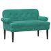 Loungebank met knopencomfort Turquoise 120 x 66 x 78 cm fluweel