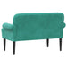 Loungebank met knopencomfort Turquoise 120 x 66 x 78 cm fluweel