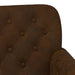 Loungebank met knopencomfort Bruin 120 x 65 x 78 cm