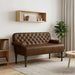 Loungebank met knopencomfort Bruin 120 x 65 x 78 cm