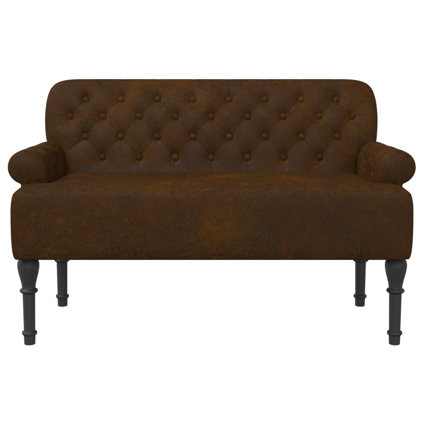 Loungebank met knopencomfort Bruin 120 x 65 x 78 cm