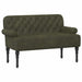 Loungebank met knopencomfort Legergroen 120 x 65 x 78 cm