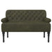 Loungebank met knopencomfort Legergroen 120 x 65 x 78 cm