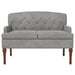 Loungebank met knopencomfort Lichtgrijs 111 x 65 x 79 cm