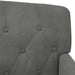 Loungebank met knoopdetails Donkergrijs 111 x 65 x 79 cm fluweel