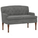 Loungebank met knoopdetails Donkergrijs 111 x 65 x 79 cm fluweel
