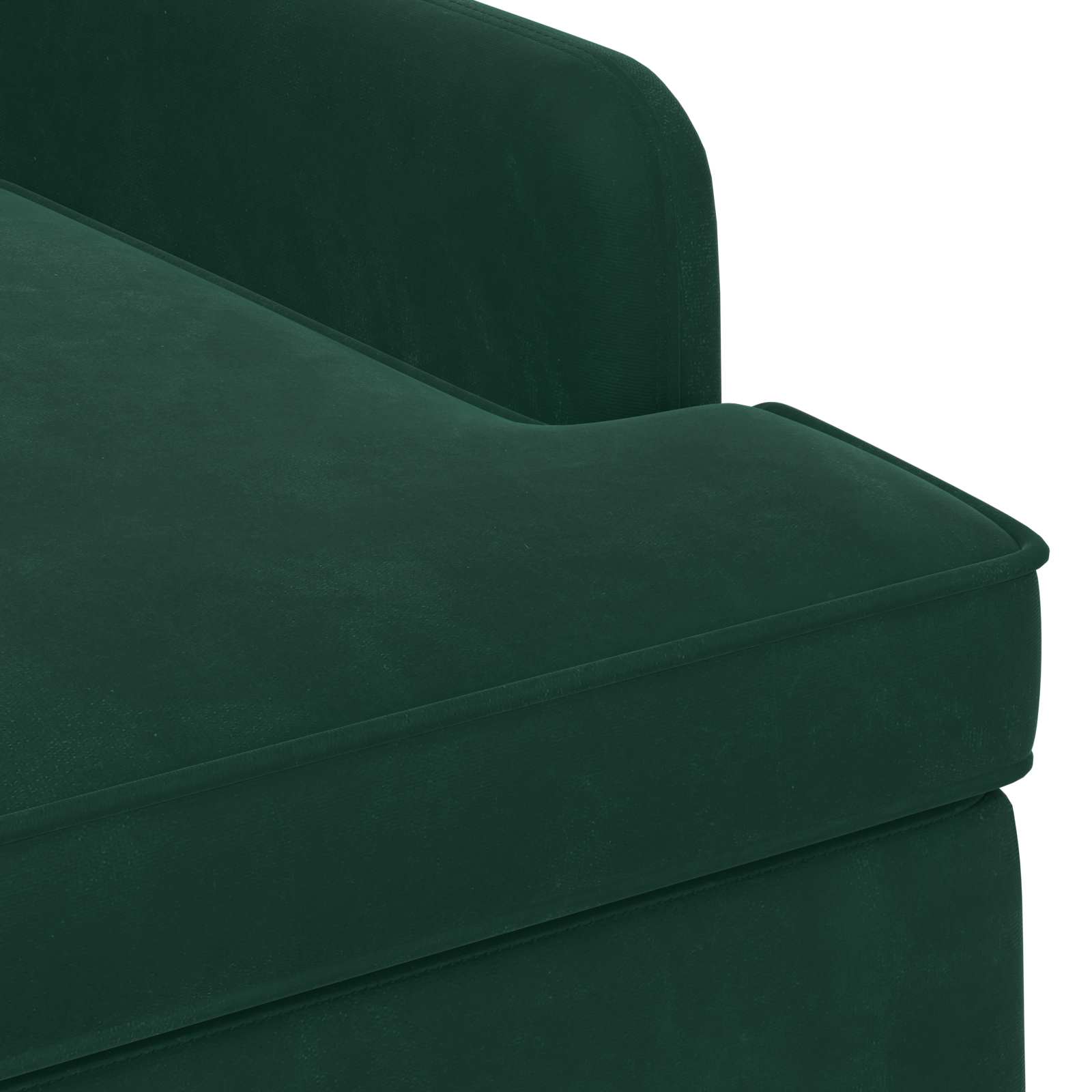 Loungebank met knopencomfort Donkergroen 111 x 65 x 79 cm