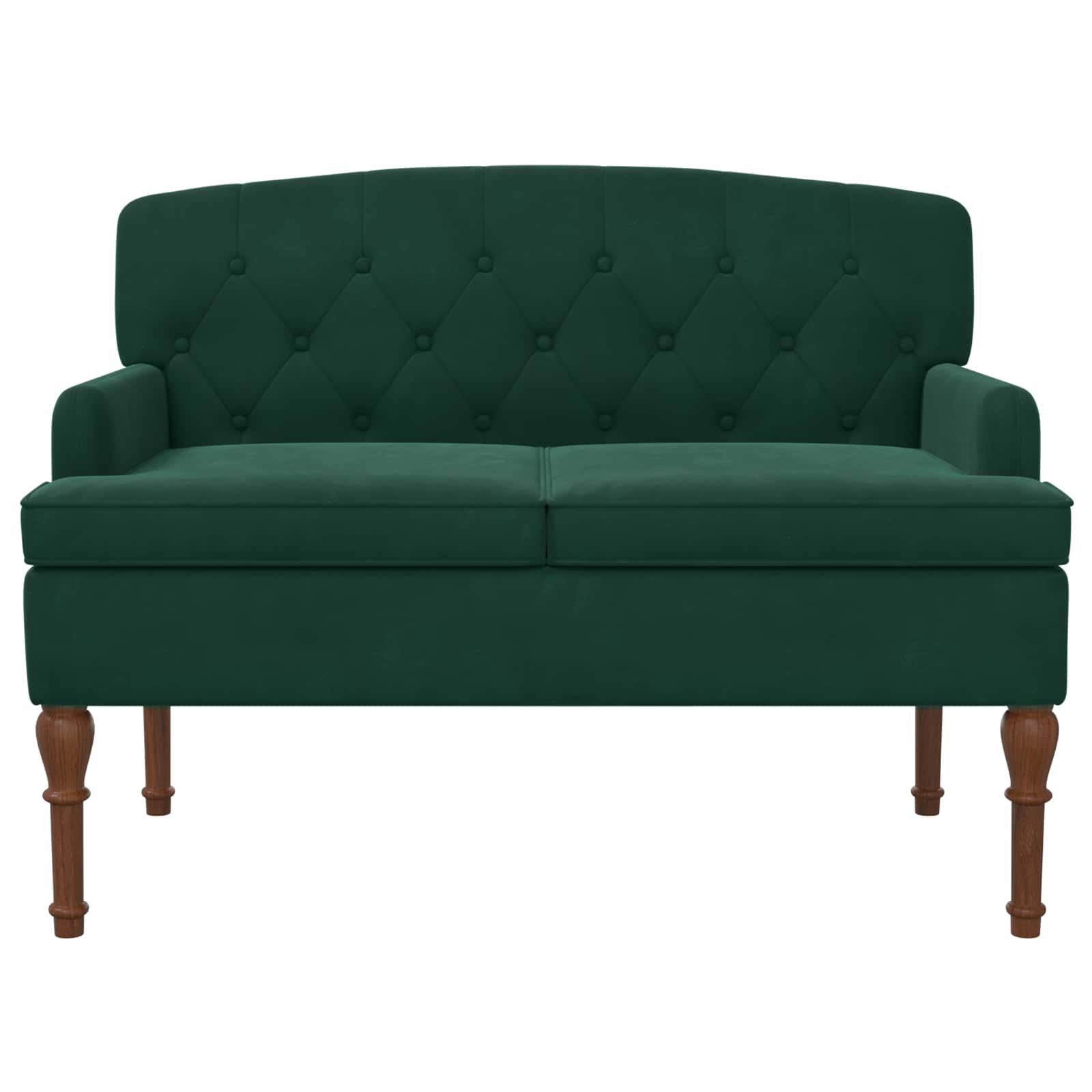 Loungebank met knopencomfort Donkergroen 111 x 65 x 79 cm