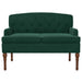 Loungebank met knopencomfort Donkergroen 111 x 65 x 79 cm