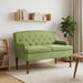 Loungebank met knopencomfort Lichtgroen 111 x 65 x 79 cm