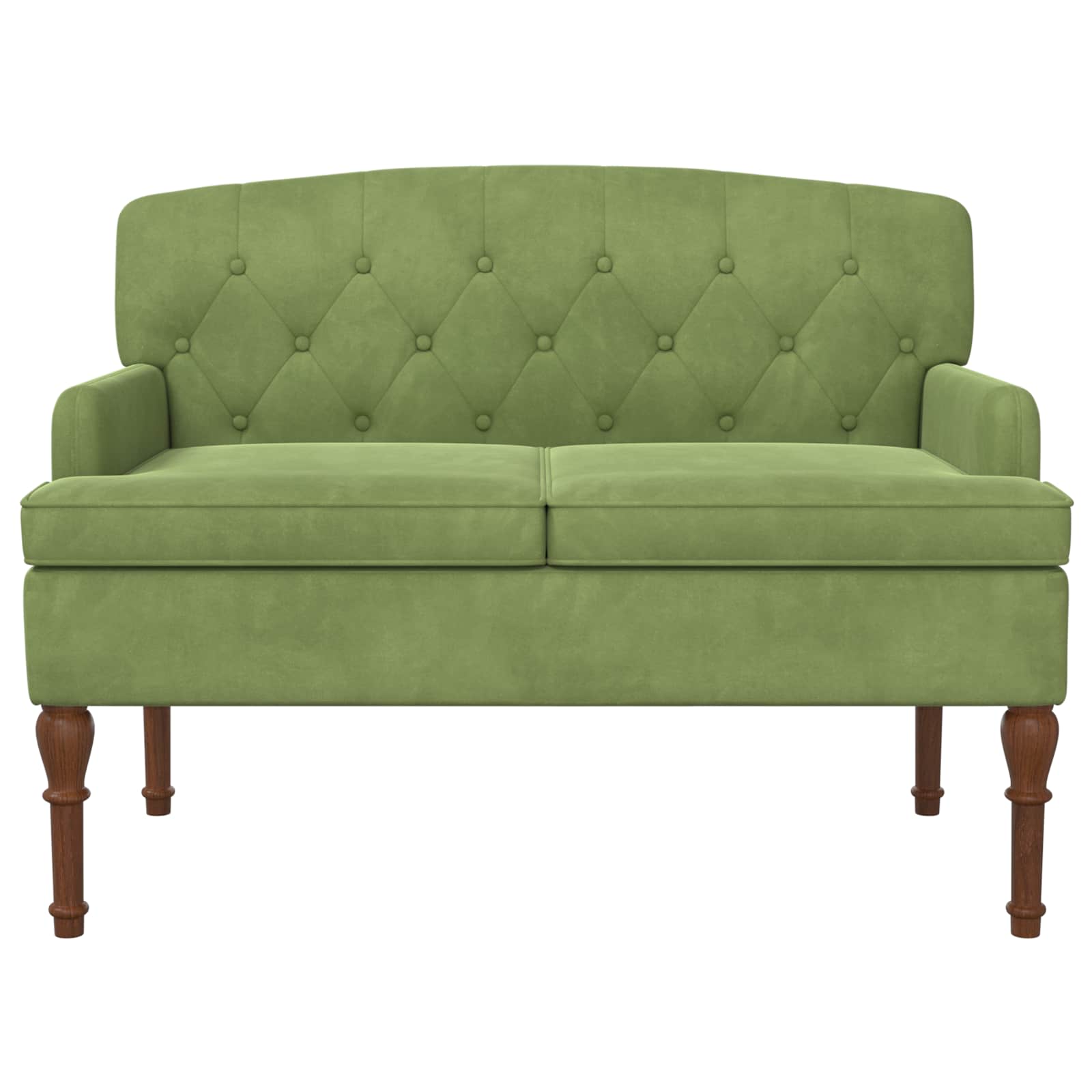 Loungebank met knopencomfort Lichtgroen 111 x 65 x 79 cm