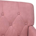 Loungebank met knopencomfort Roze 111 x 65 x 79 cm Fluweel