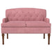 Loungebank met knopencomfort Roze 111 x 65 x 79 cm Fluweel
